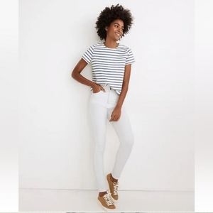 Madewell Womens High Rise Skinny Jeans Size 27 White